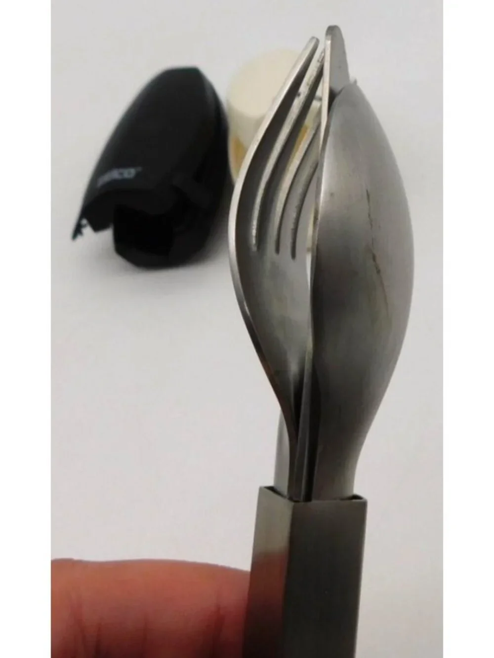Zelco Stainless Steel Flatware Utensil Set Fork Spoon Camping Portable